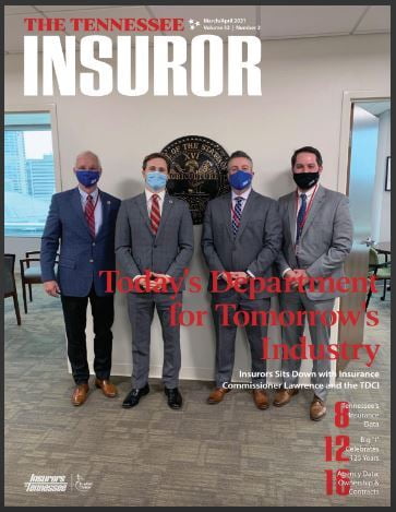 Cover of March/April 2021 Issue of The Tennessee Insuror